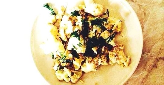 Цветная капуста в яйце и сметане