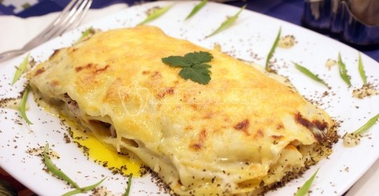 Лазанья с рыбой