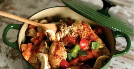 Индейка с шампиньонами