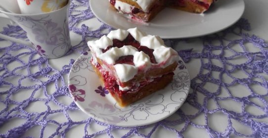 Вишневый торт в микроволновке