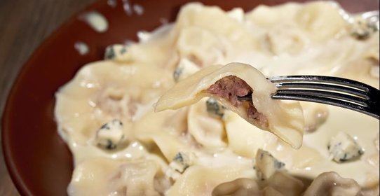 Равиоли с утиным мясом