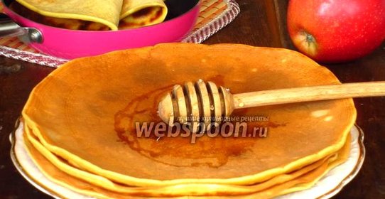 Блинчики на яблочном соке