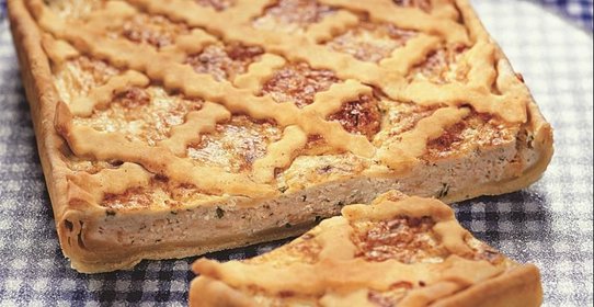 Пирог с курицей в сметане