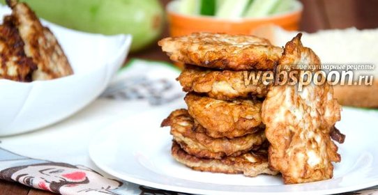 Оладьи из курицы с кабачком