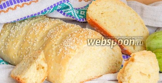 Кабачковый хлеб с чесноком и кунжутом