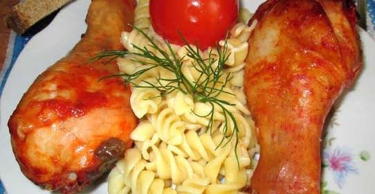 Куриная голень в соевом соусе