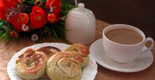 Лепешки с зеленью