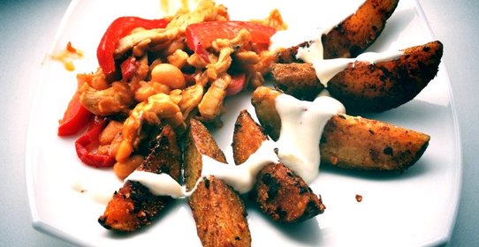 Картофель по‑деревенски с фахитас (Мясо по‑мексикански)