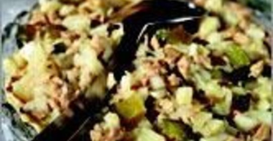 Рыбный салат. Салат из печени трески