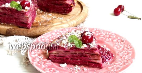 Блины с вишней