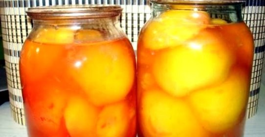 Персики в сиропе