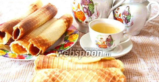 Вафельные трубочки в электровафельнице