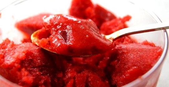 Грушево-ежевичный сорбет