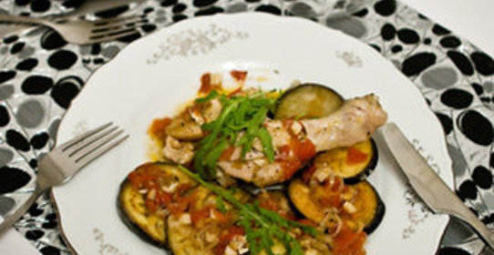 Poulet dArles - цыпленок с баклажанами