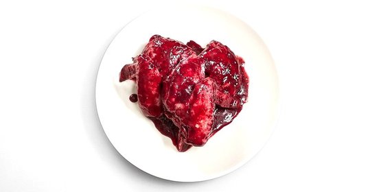 Курица с ежевикой