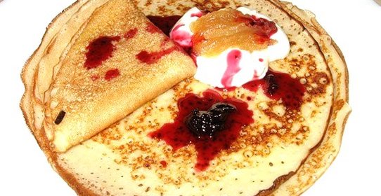 Французкие блинчики с конфитюром