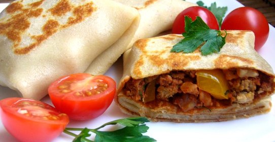 Налистники с грибами