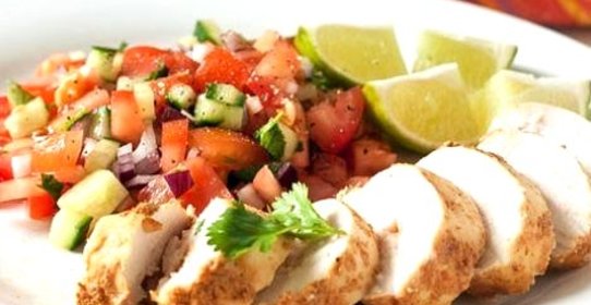 Куриная грудка под имбирно-сметанным соусом