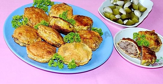 Отбивные из фарша в кляре