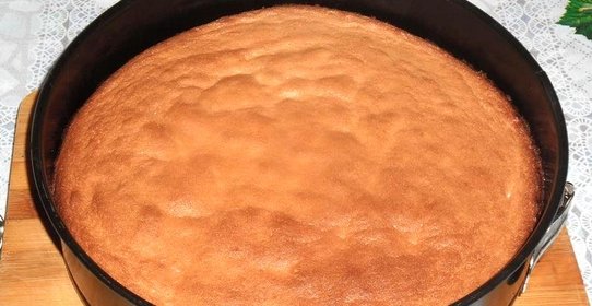 Бисквит из 4 яиц