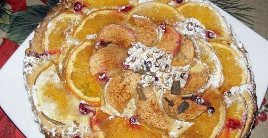 Новогодний пирог Вкус Рождества с апельсинами