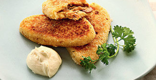 Картофельные котлеты с грибами