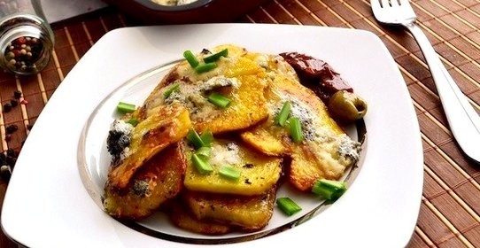 Картофель с горгонзолой