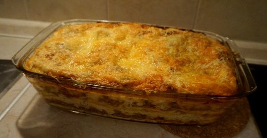 Лазанья из смешанного фарша