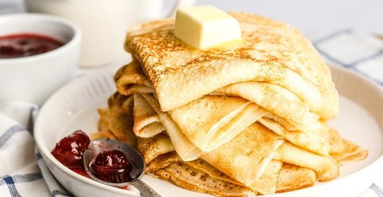 Блинчики на молоке