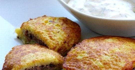 Драники картофельные с фаршем