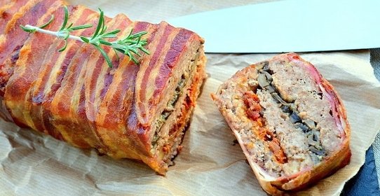 Пирог с курицей и грибами