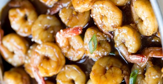 Креветки в соусе Терияки