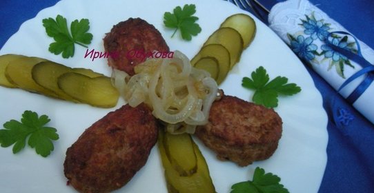 Котлеты из мяса с овощами