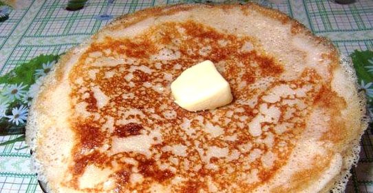 Блины ажурные на молоке