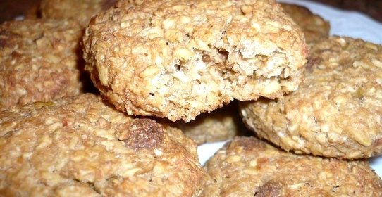 Овсяно-яблочное печенье