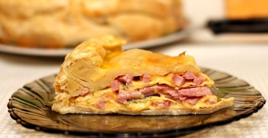 Пирог с ветчиной