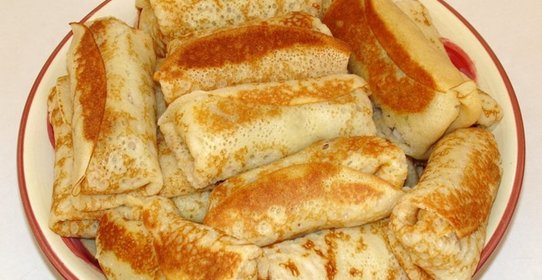 Блины с куриным фаршем