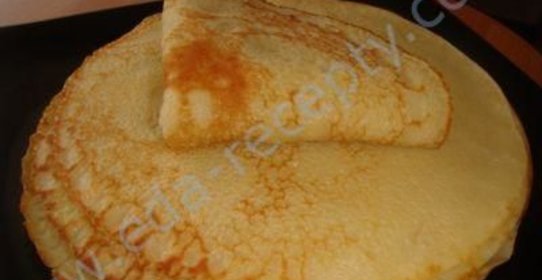 Блинчики на сгущенном молоке