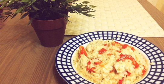 Куриное рагу с овощами и рисом