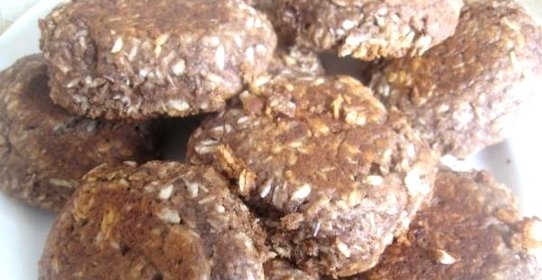 Кокосовое печенье с какао