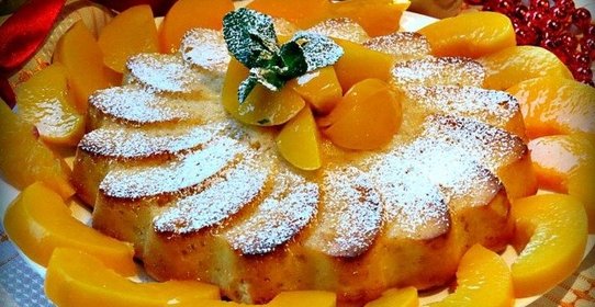 Ароматный пирог с абрикосами