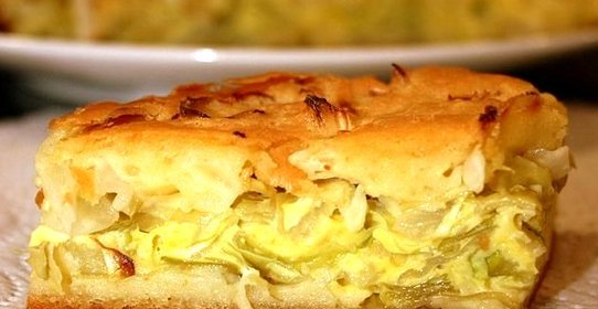 Капустный пирог в мультиварке