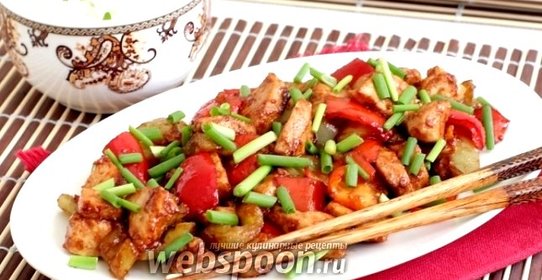 Курица в соусе Хойсин