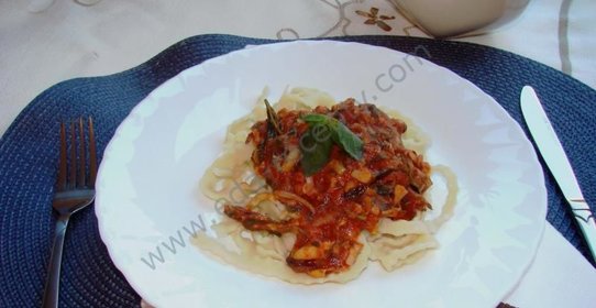 Домашняя паста с морепродуктами