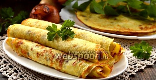 Блины с луком