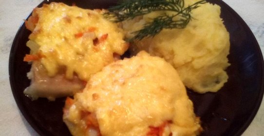 Рыба под сырной шубкой