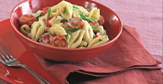 Ракушки с соусом из четырех сыров