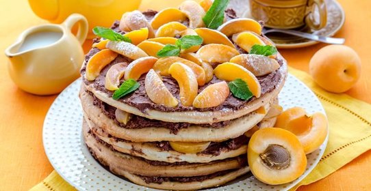 Торт с абрикосами