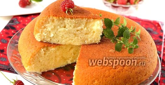 Индийский бисквит без яиц в мультиварке