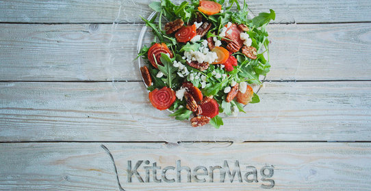 Салат со свеклой и грецкими орехами